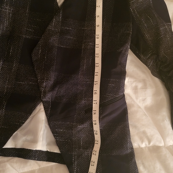 H&M coordinated set blazer & pants tartan black/off white size 8 nwot - Picture 9 of 16